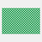 レッドグリーンブルーテニスボールパターン誕生日 ラッピングペーパーシート (正面2)