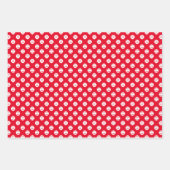 レッドグリーンブルーテニスボールパターン誕生日 ラッピングペーパーシート (正面)