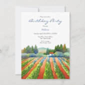 レッドグリーンブルービンヤード 招待状 (正面)