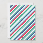 レッドグリーンブルーレトロメリーウーマスフォトコラージュ シーズンカード (裏面)