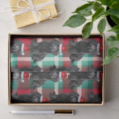 レッドグリーンプライドLabradodleドッグクリスマスホリデー 薄葉紙 (ギフト)