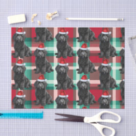 レッドグリーンプライドLabradodleドッグクリスマスホリデー 薄葉紙