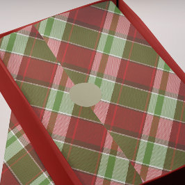 レッドグリーンプレイドクラシッククリスマスホリデーパターン 薄葉紙