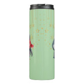 レッドグリーンペンギンサンタメリークリスマスパーティー タンブラー (裏面)