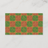 レッドグリーンホリデーカスタム（紋章の）フラ・ダ・リテーブルカード プレイスカード (裏面)