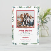 レッドグリーンホリデーズフレーム新しいホームエレガント写真 シーズンカード (スタンド正面)