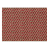 レッドグリーンホリーベリークリスマスホリデー テーブルクロス (正面(横))