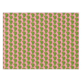 レッドグリーンホリーリーフクリスマスクリスマスホリデークッキー テーブルクロス (正面(横))