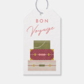 レッドグリーンボンボヤージパーティー好意ラベル ギフトタグ (正面)