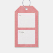 レッドグリーンボンボヤージパーティー好意ラベル ギフトタグ (裏面)