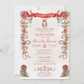 レッドグリーンボ素朴ーホウエスタンチャラキンセアニェラ 招待状 (正面)