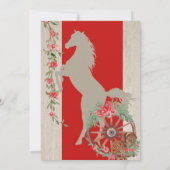 レッドグリーンボ素朴ーホウエスタンチャラキンセアニェラ 招待状 (裏面)