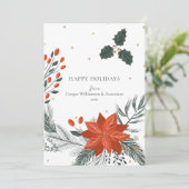 レッドグリーンポインセチアシンプルフローラ事業 シーズンカード (スタンド正面)