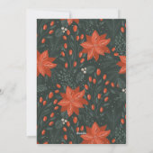 レッドグリーンポインセチアシンプルフローラ事業 シーズンカード (裏面)