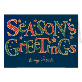 レッドグリーンポーカス叔父さんへのシーズンの挨拶