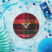 レッドグリーンマドラスヴァージン諸島国旗 ペーパープレート (パーティー)