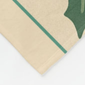 レッドグリーンミッドセンチュリーモダンホリデイ フリースブランケット (角)