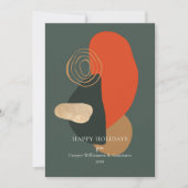 レッドグリーンモダン抽象芸術アーユニークト事業 シーズンカード (正面)