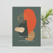 レッドグリーンモダン抽象芸術アーユニークト事業 シーズンカード (スタンド正面)