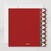 レッドグリーン最高のホリーズファミリーホリディフォトカード シーズンカード (裏面)