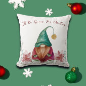 レッドグリーン格言ホリーベリーポインセチア水彩 クッション