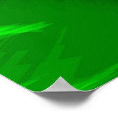 レッドグリーン絵画抽象芸術プリント – アートポスター ポスター (角)