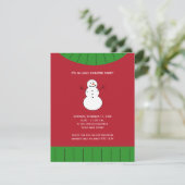 レッドグリーン醜いクリスマスセーターホリデーパーティー 招待状 (スタンド正面)