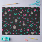 レッドグリーン金ゴールドグリッター水玉模様クリスマス 薄葉紙 (クラフト)