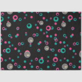 レッドグリーン金ゴールドグリッター水玉模様クリスマス 薄葉紙 (正面)