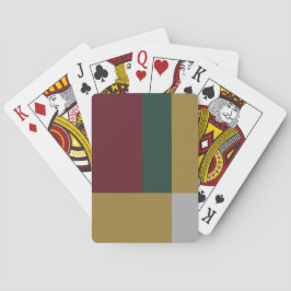 レッドグリーン金ゴールドシルバーカラーブロックプリント トランプ