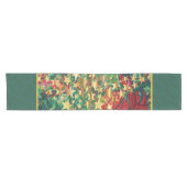 レッドグリーン金ゴールドスターフェスティバルホリデークリスマス ショートテーブルランナー (横)