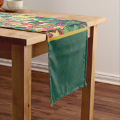 レッドグリーン金ゴールドスターフェスティバルホリデークリスマス ショートテーブルランナー (インサイチュ)