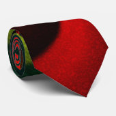レッドグリーン陰陽モダン抽象芸術アートパターン#20 ネクタイ (ロール)