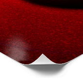 レッドグリーン陰陽モダン抽象芸術アートパターン#20 ポスター (コーナー)