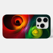 レッドグリーン陰陽モダン抽象芸術アートパターン#20 Case-Mate iPhoneケース (裏面 (横))