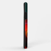 レッドグリーン陰陽モダン抽象芸術アートパターン#20 Case-Mate iPhoneケース (裏面/右)