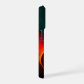 レッドグリーン陰陽モダン抽象芸術アートパターン#20 iPhoneケース (右側面)