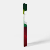 レッドグリーン陰陽モダン抽象芸術アートパターン#20 iPhoneケース (左側面)