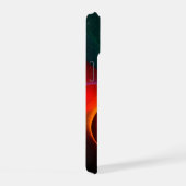 レッドグリーン陰陽モダン抽象芸術アートパターン#20 iPhone 15ケース (右側面)