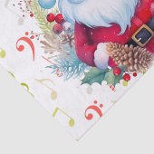 レッドグリーン音楽ノートとサンタクロース 薄葉紙 (詳細)