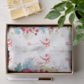 レッドグリーン音楽ノートとサンタクロース 薄葉紙 (ギフト)