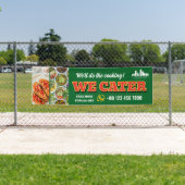 レッドグリーンWeカーターケータリングプロモロゴ写真 横断幕 (インサイチュ)