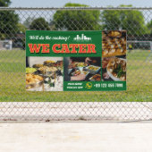 レッドグリーンWeカーターケータリングプロモロゴ3写真 横断幕 (インサイチュ)