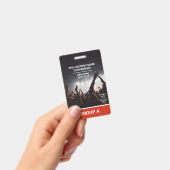 レッドグループ会議QRコードカスタムアクセスパス バッジ (手持ち)