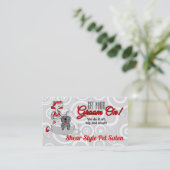 レッドグルームオンペットグルーミング 予約カード (スタンド正面)