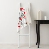 レッドグレーの女の子スポーツサッカーボール シェルパブランケット (インサイチュ)