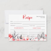 レッドグレーウォーターカラーフラワーズレシピ (正面)