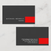 レッドグレーエステティックプロフェッショナル名刺 名刺 (正面/裏面)