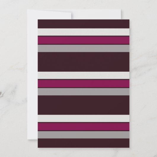 レッドグレーストライプズファーザーズデイパーティの招待状 招待状 (裏面)