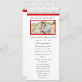 レッドグレーダマスクフォト結婚式 プログラム (正面/裏面)